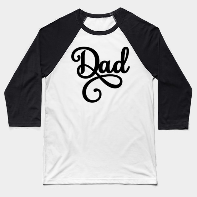 Lettering Dad Baseball T-Shirt by Shop Ovov